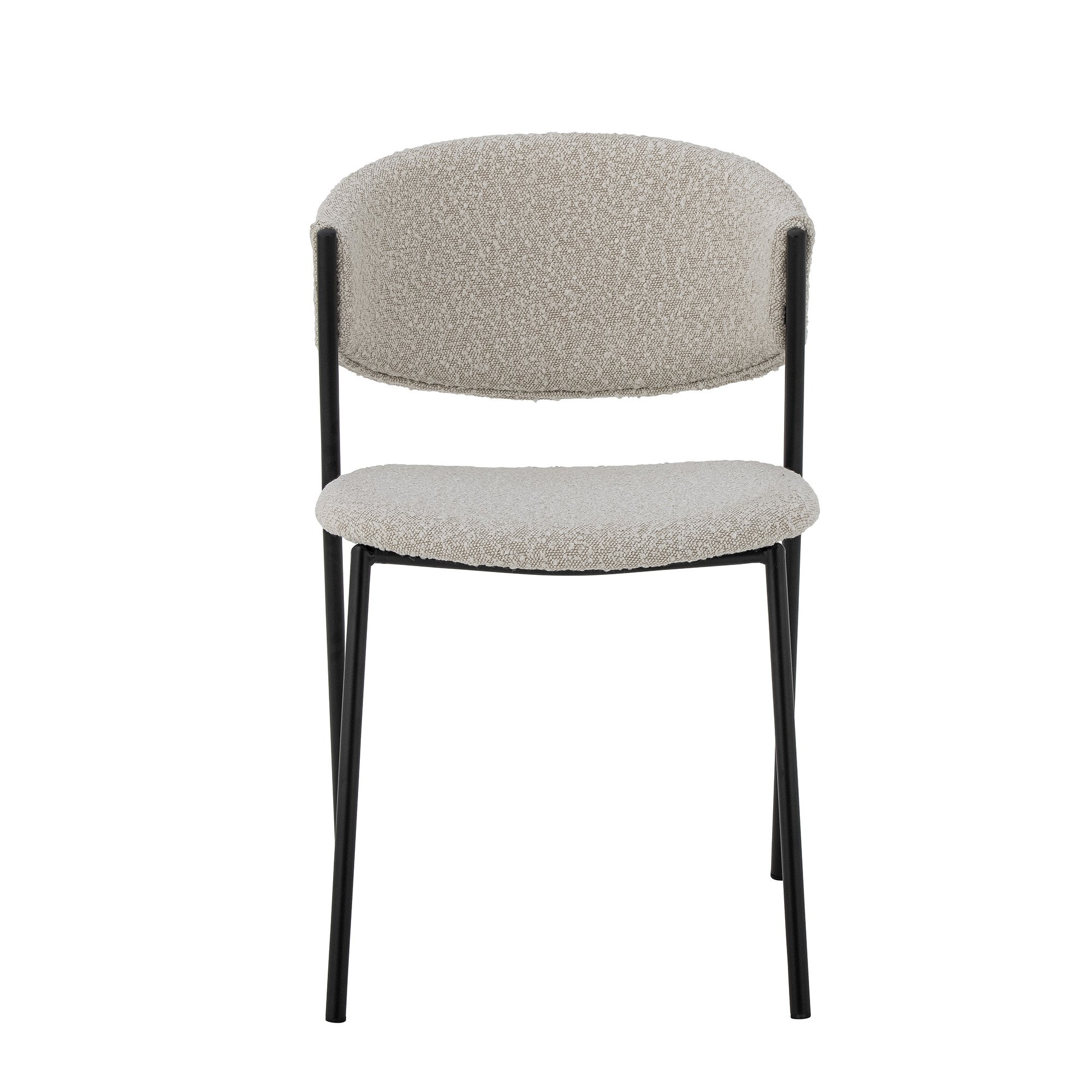 Marlo Dining Chair, White, Polyester - Image 4