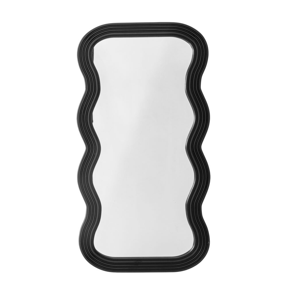 Parker Wall Mirror, Black, MDF