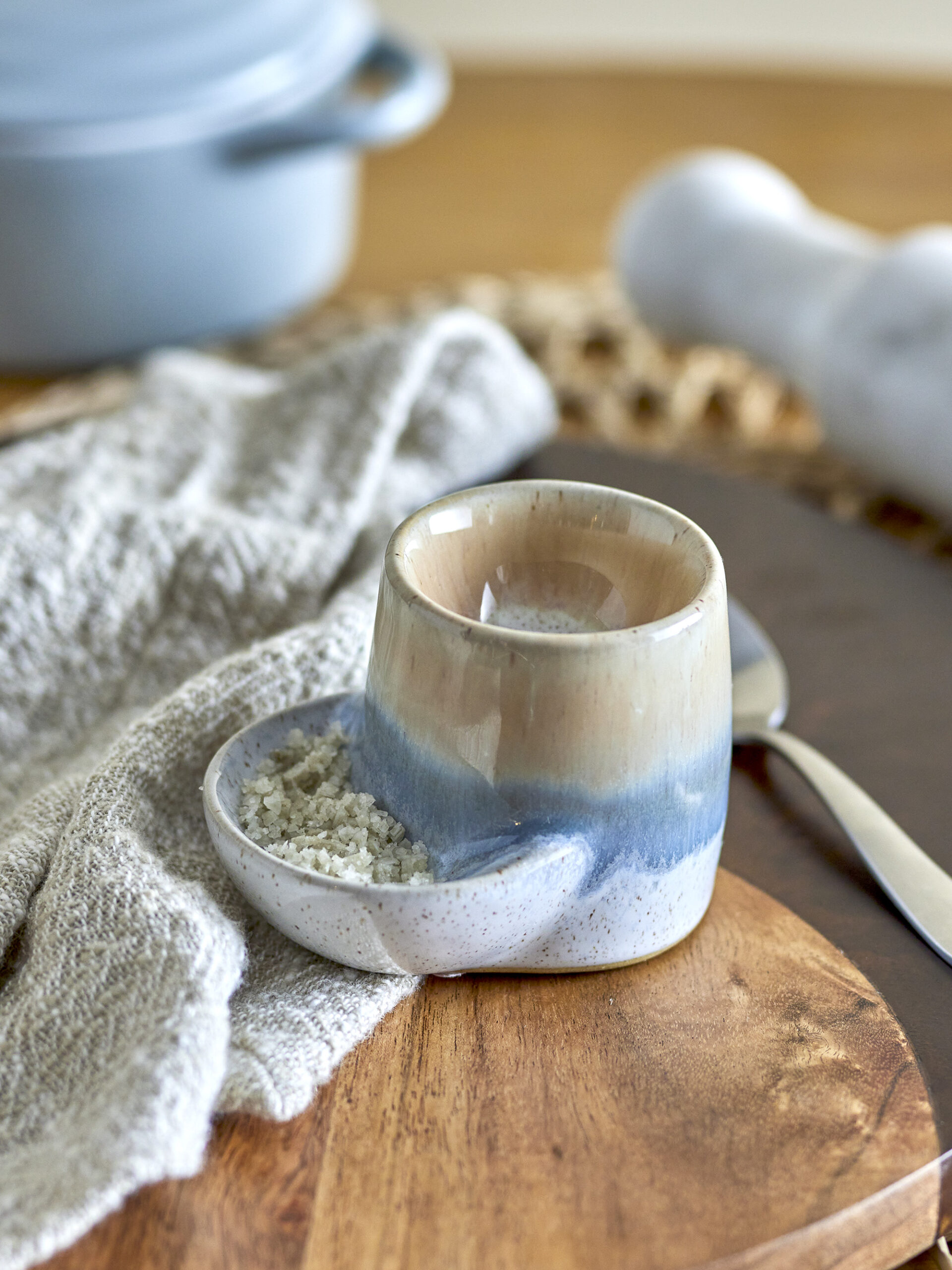 Piril Egg Cup, Brown, Stoneware - Image 3