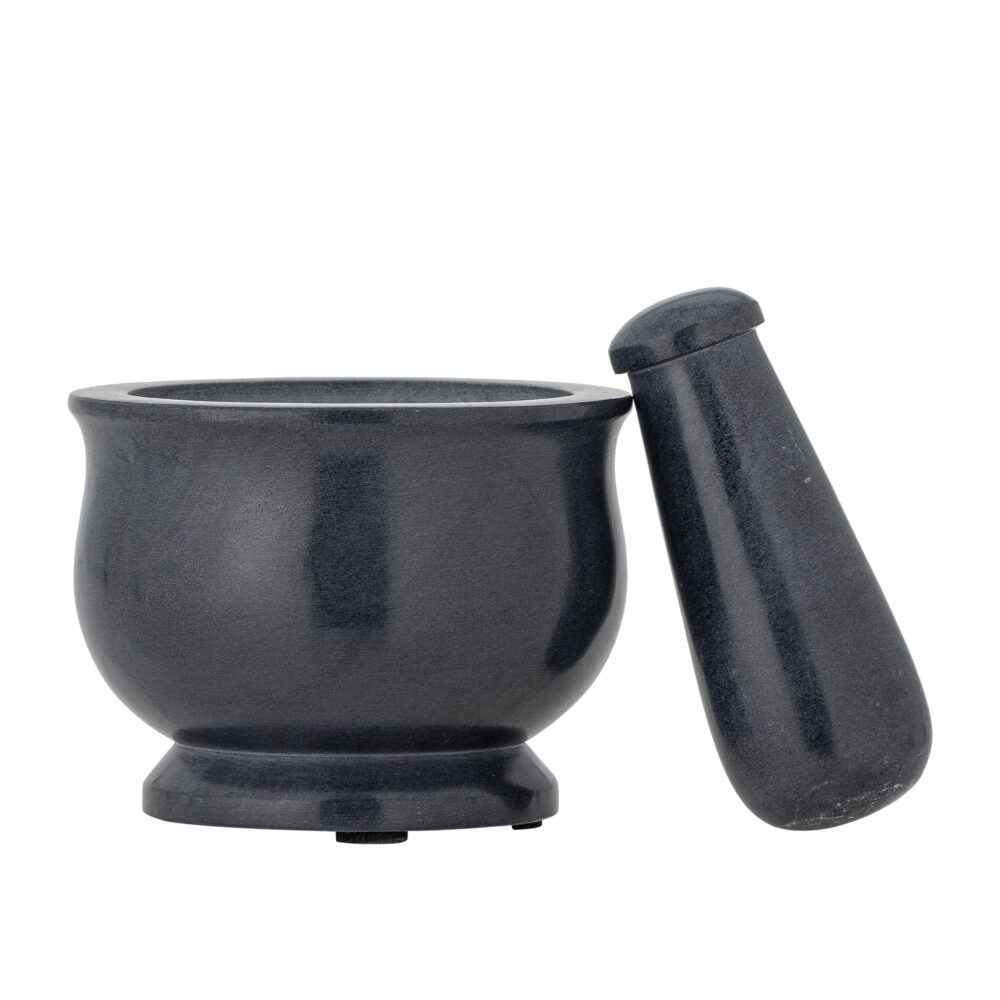 Aprilla Mortar & Pestle, Grey, Soapstone - Image 3