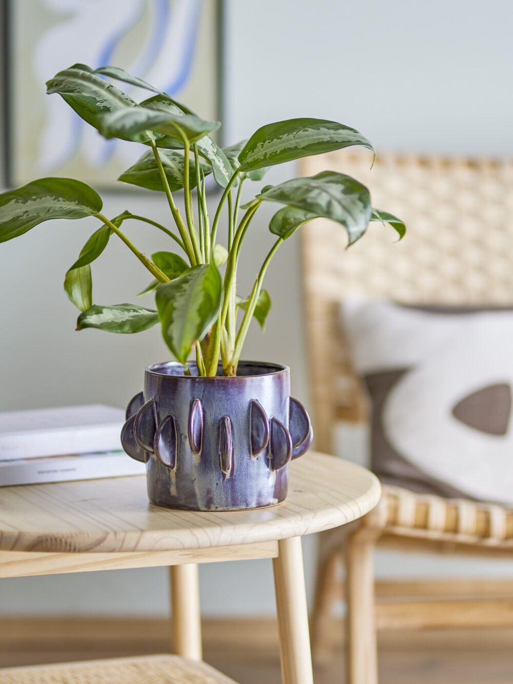Roza Flowerpot, Grey, Stoneware - Image 2
