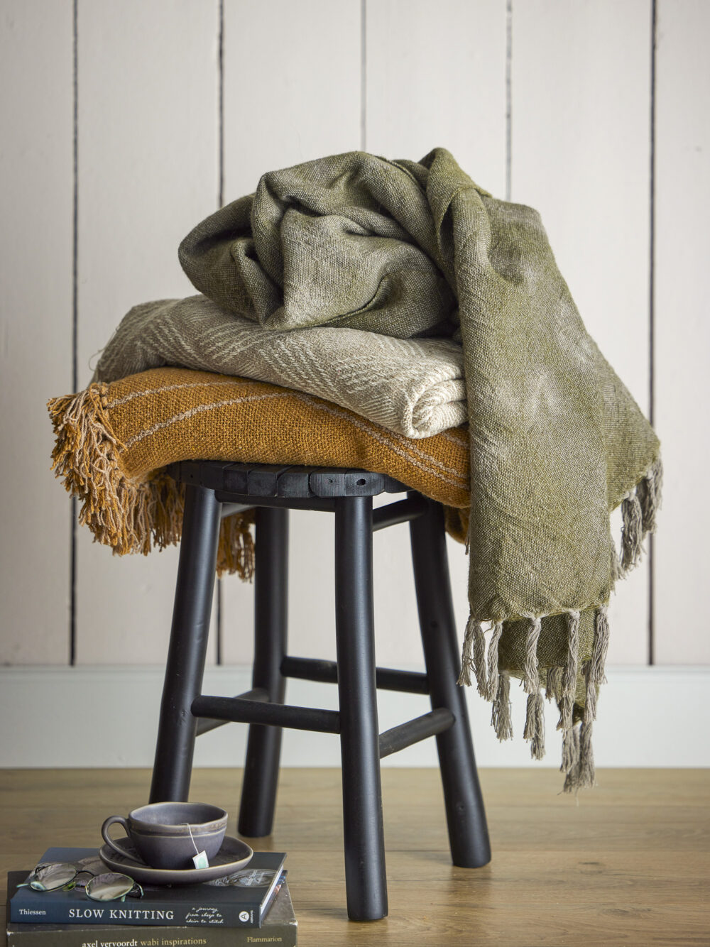 Ginger Throw, Green, Wool - Image 5