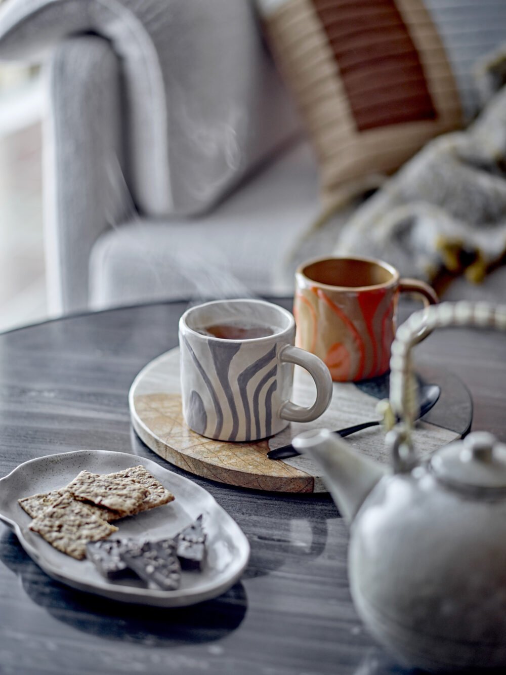 Estelle Coffee Table, Grey, Marble - Image 4