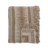 Marmi Throw, Brown, Recycled Cotton