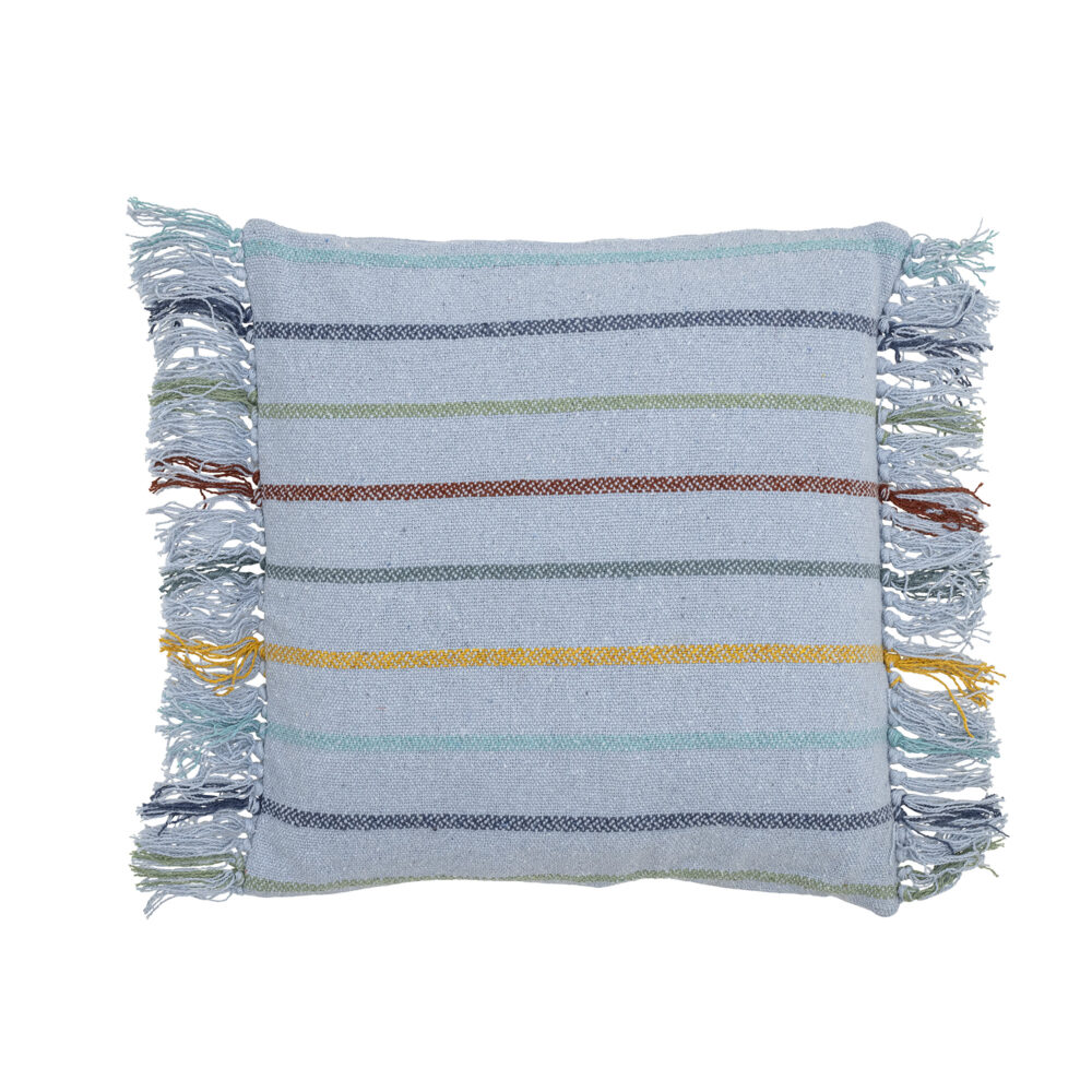 Frey Cushion, Blue, Recycled Cotton