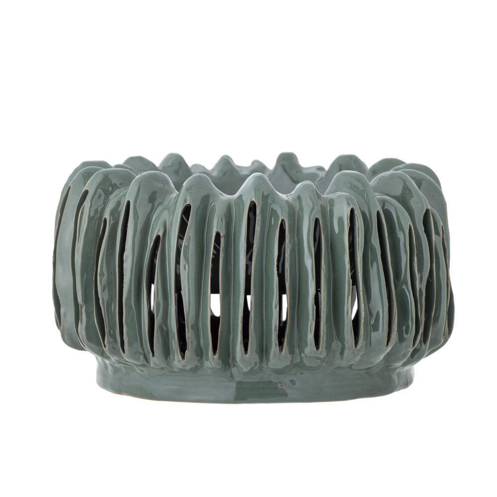 Mavel Flowerpot, Green, Stoneware