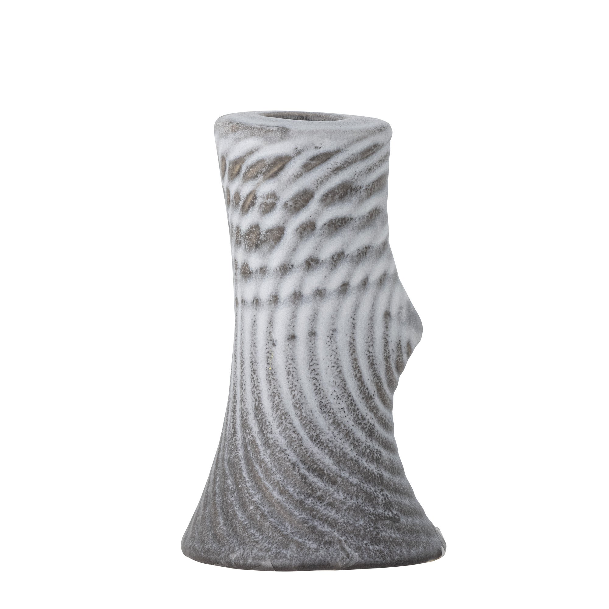 Raheem Candle Holder, Grey, Stoneware