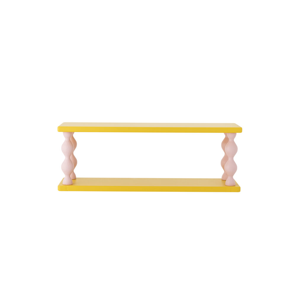 Bibiola Shelf, Yellow, MDF