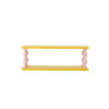 Bibiola Shelf, Yellow, MDF