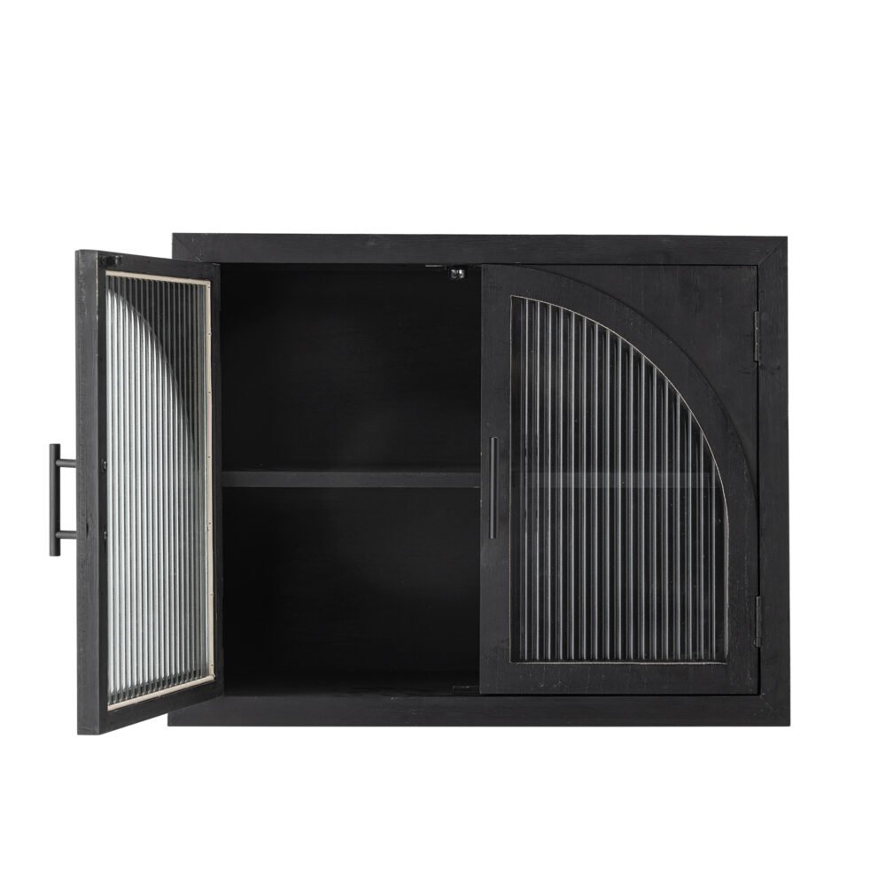 Lario Cabinet, Black, Pine - Image 4