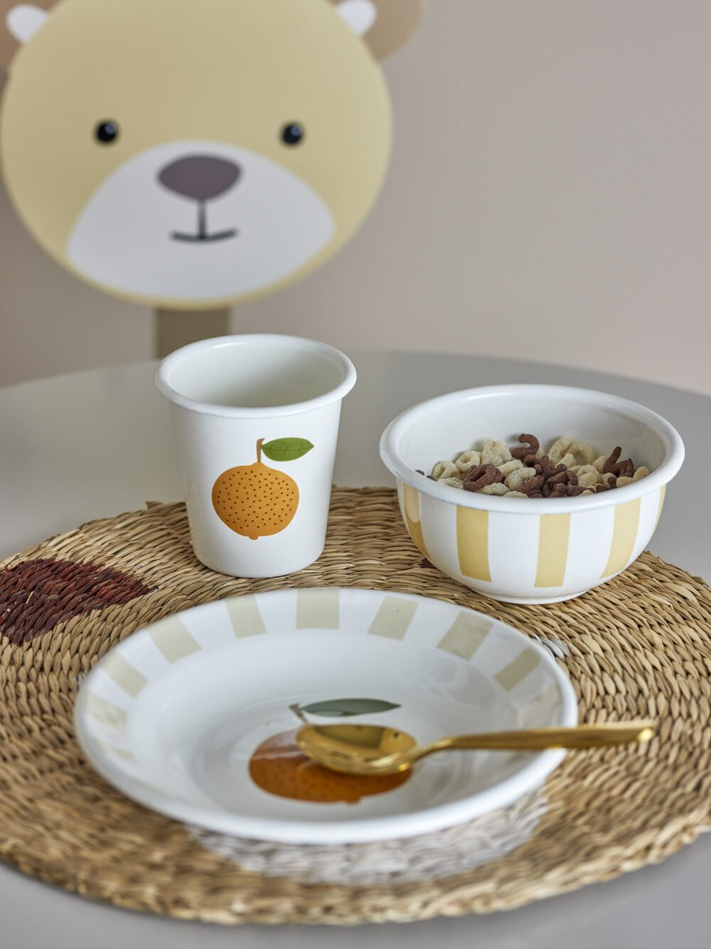 Agnes Tableware Set, Orange, Iron - Image 3