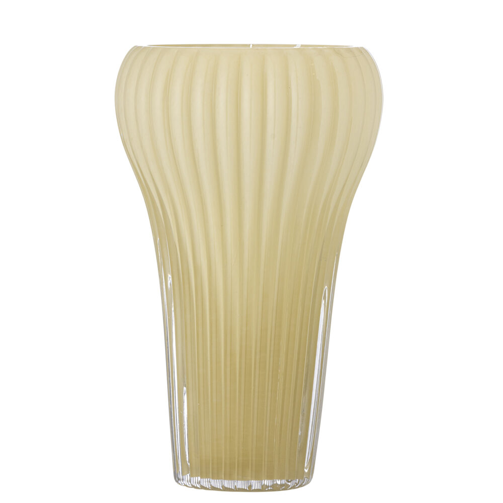 Averie Vase, Yellow, Glass