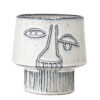 Sacad Flowerpot, White, Stoneware
