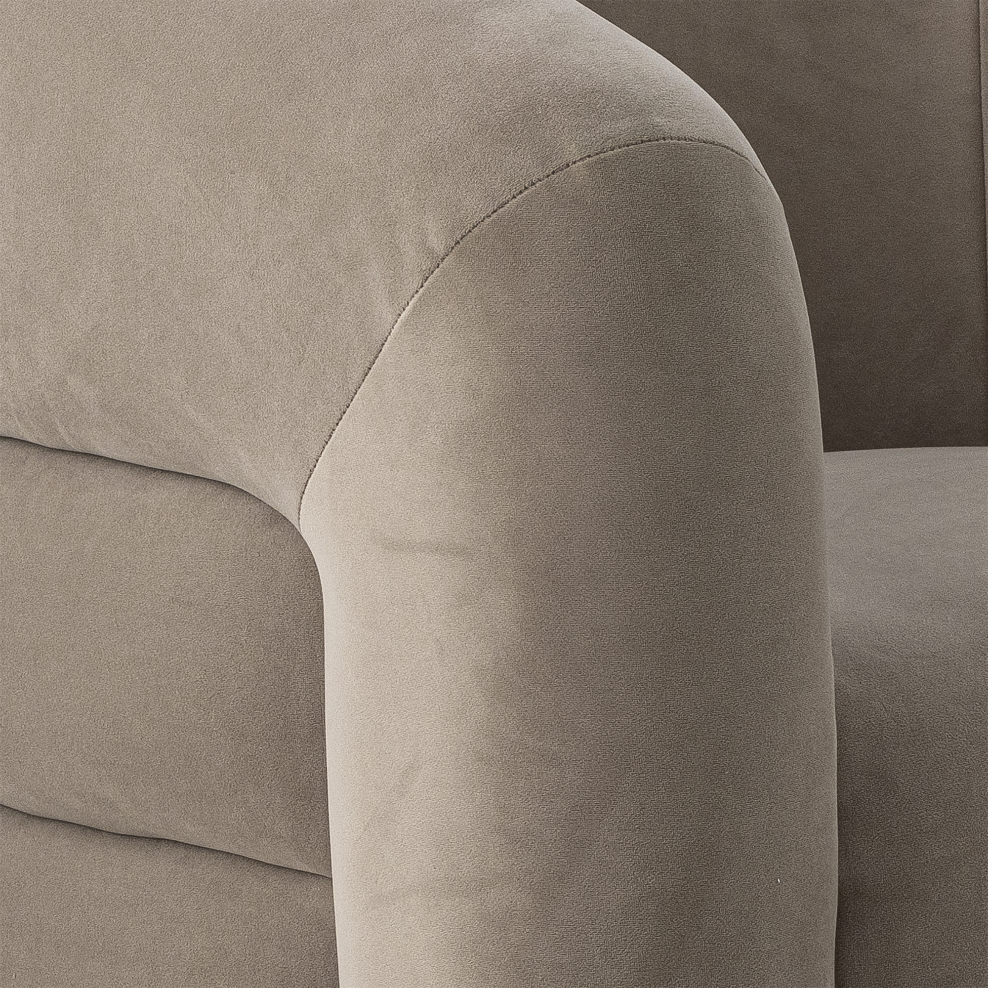 Joel Lounge Chair, Grey, Polyester - Image 2