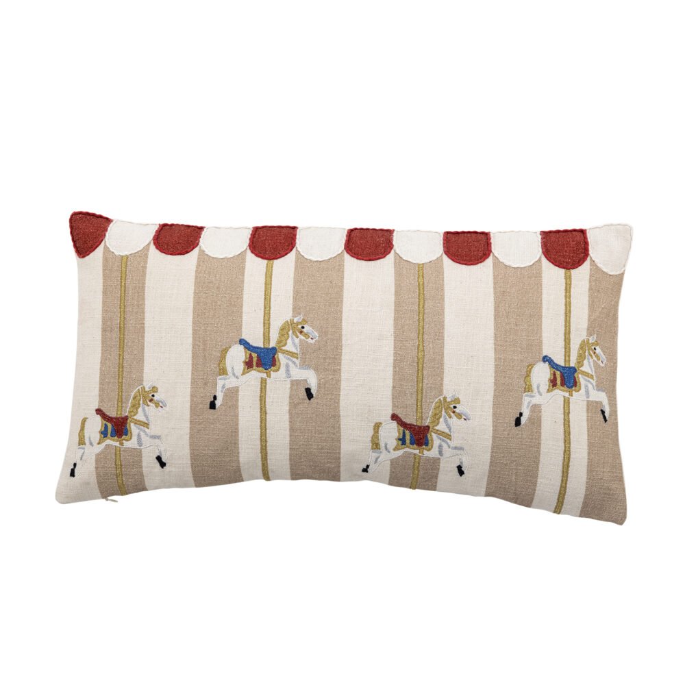 Merry-go-round Cushion, Nature, Cotton