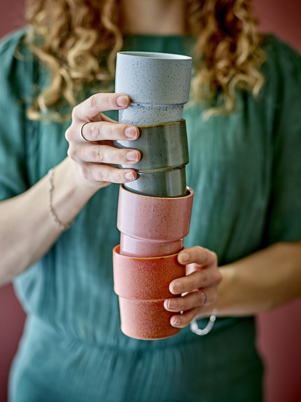 Ewan Cup, Rose, Stoneware - Image 3