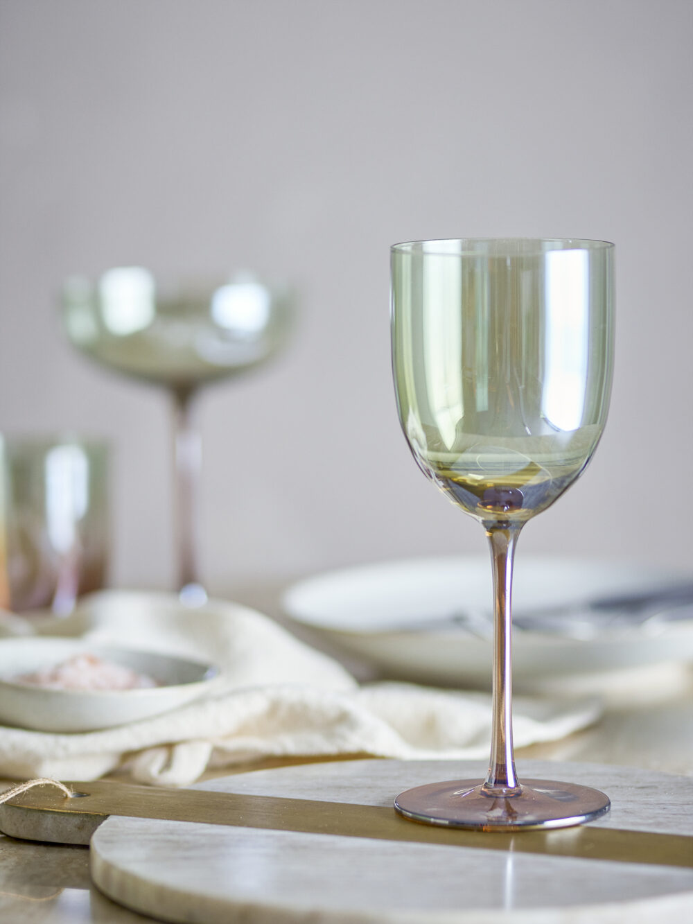Aston Wine Glass, Bronze, Glass - Image 3