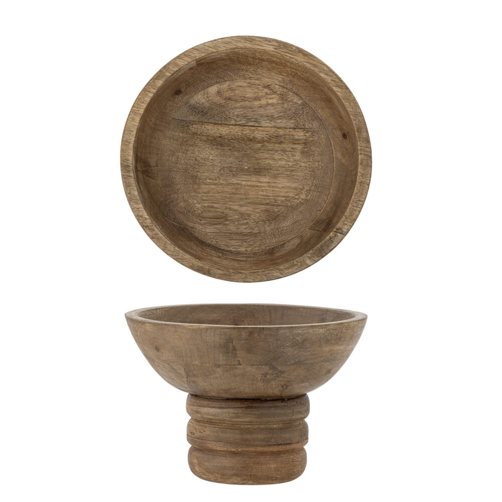 Nanuka Pedestal Bowl, Nature, FSC 100%® Mango