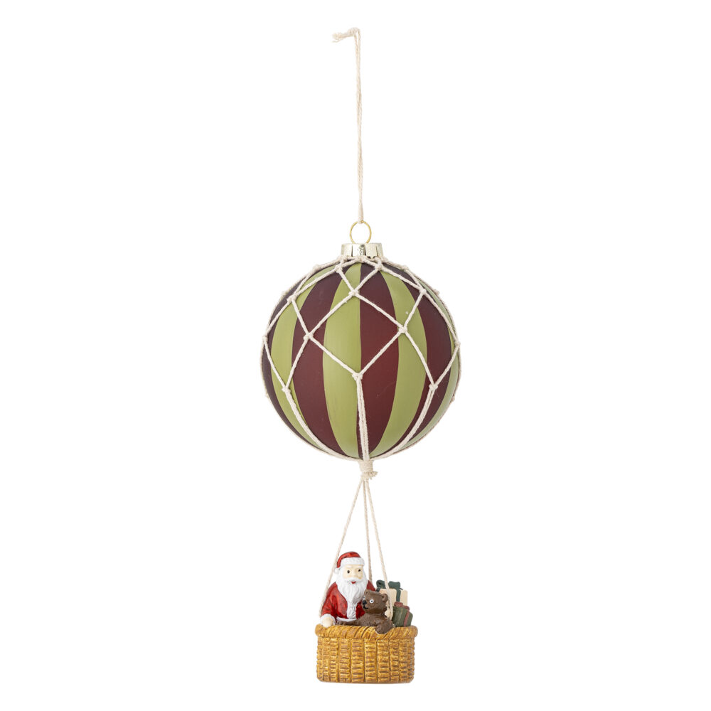 Hettie Ornament, Red, Glass