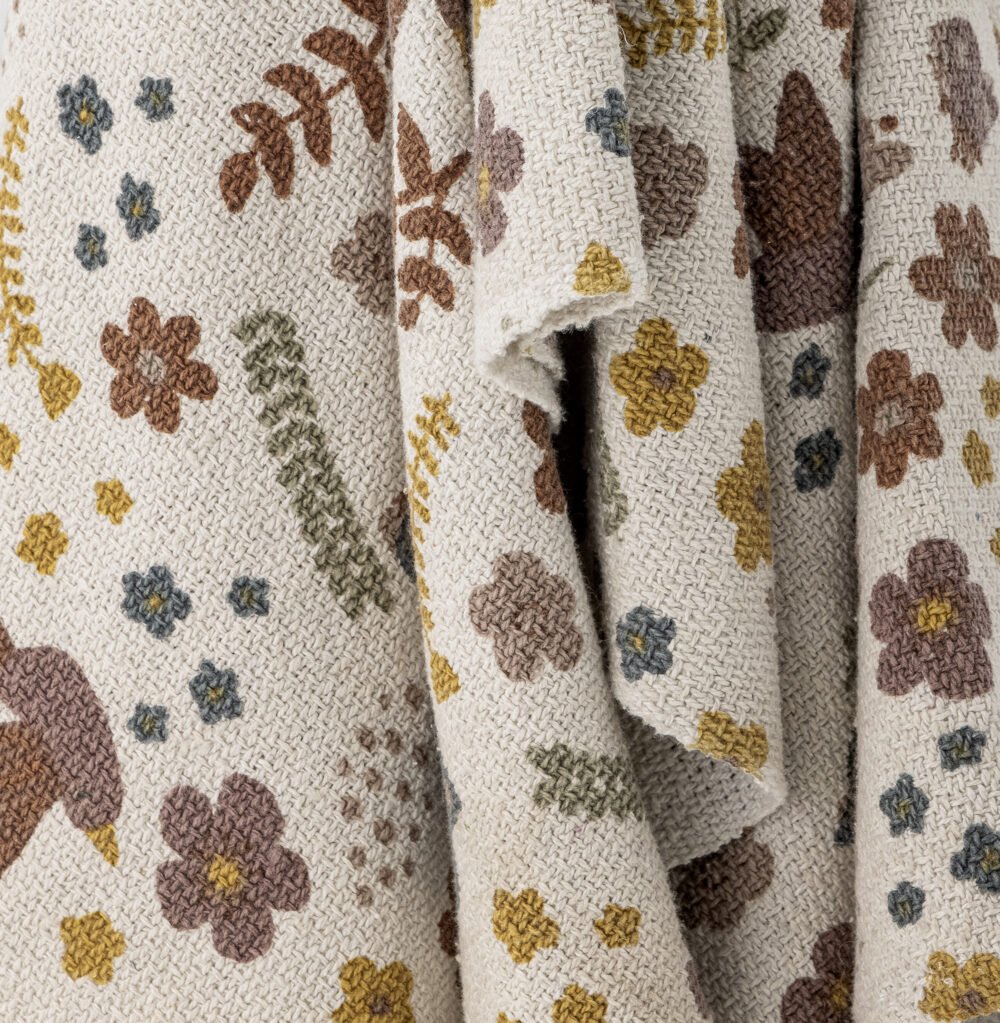 Kristine Throw, Nature, Recycled Cotton - Image 2