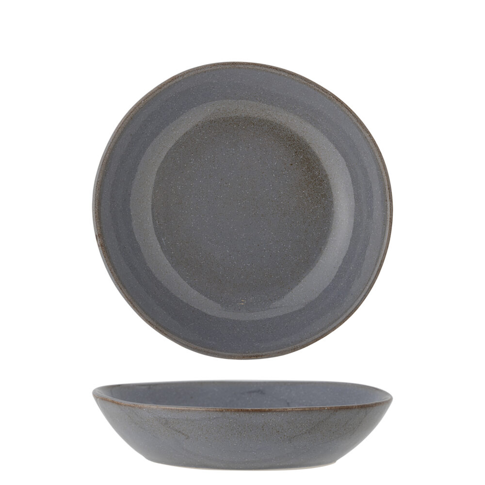 Sandrine Plate Deep, Grey, Stoneware