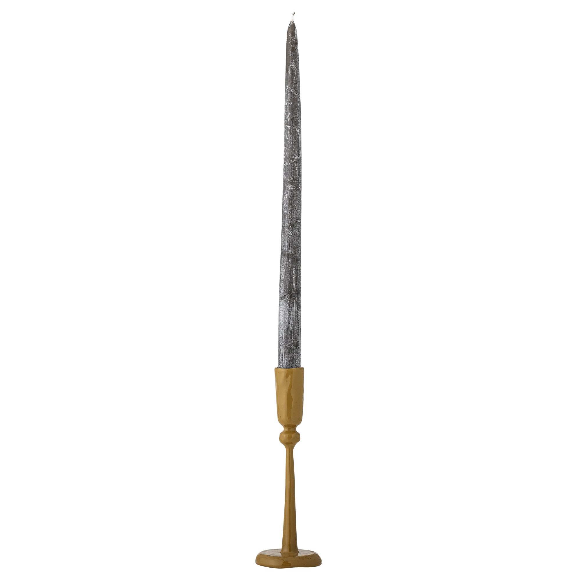 Eber Candle Holder, Yellow, Metal - Image 2