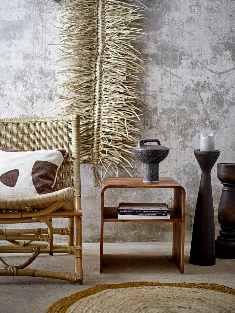 Theron Pedestal, Brown, Mango - Image 3