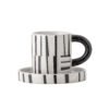 Frankie Cup w/Saucer, Black, Stoneware