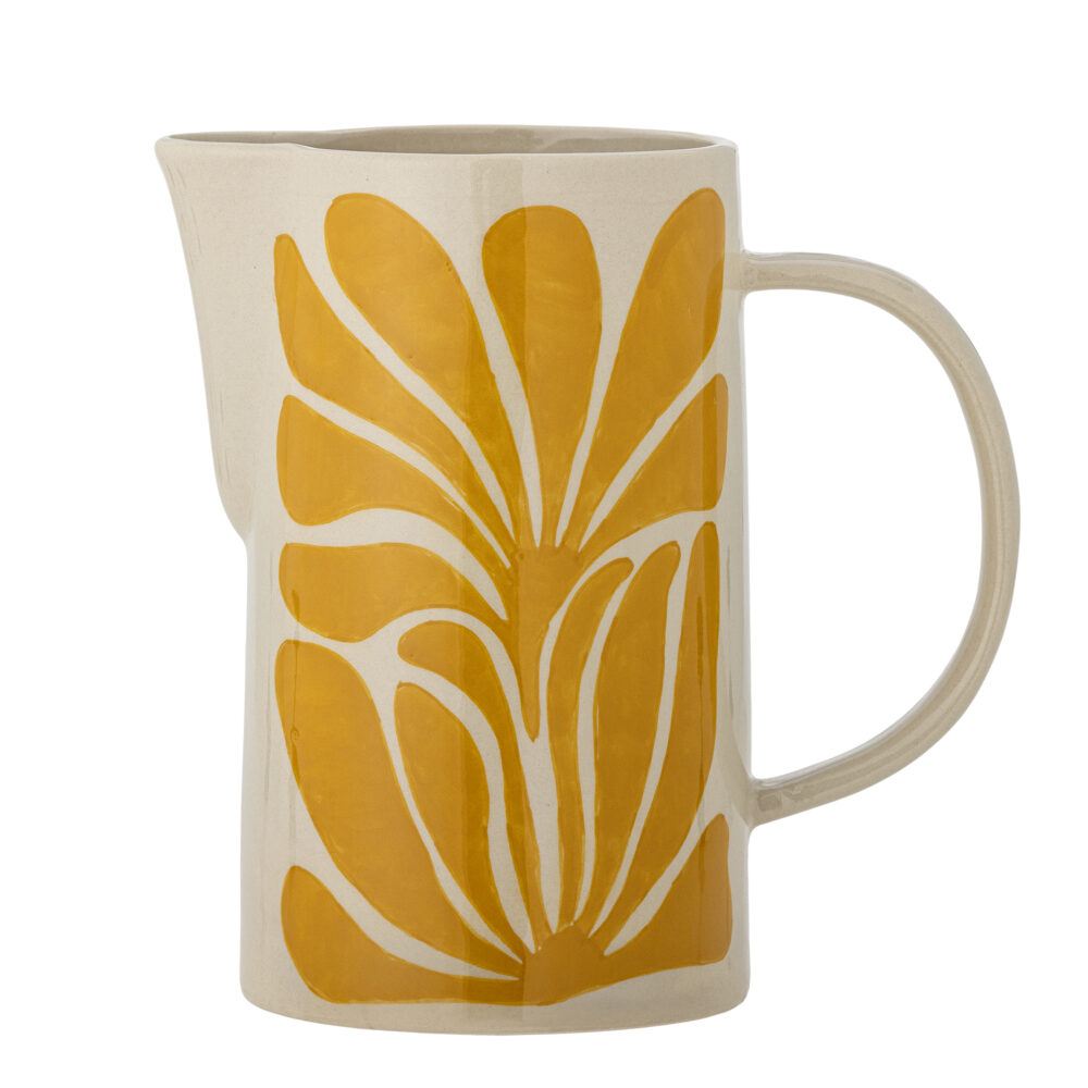 Fauni Jug, Yellow, Stoneware