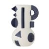 Graphica Vase, Blue, Stoneware