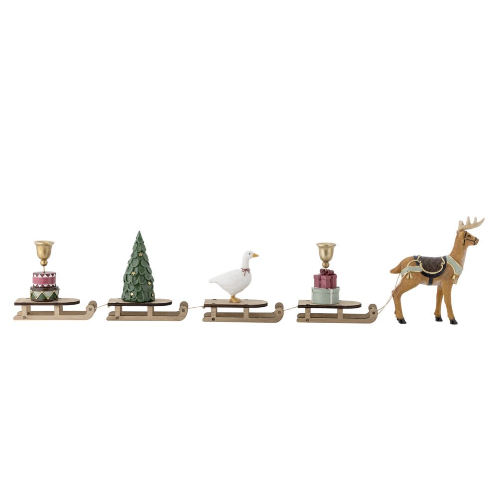 Dasher Deco, Green, Polyresin