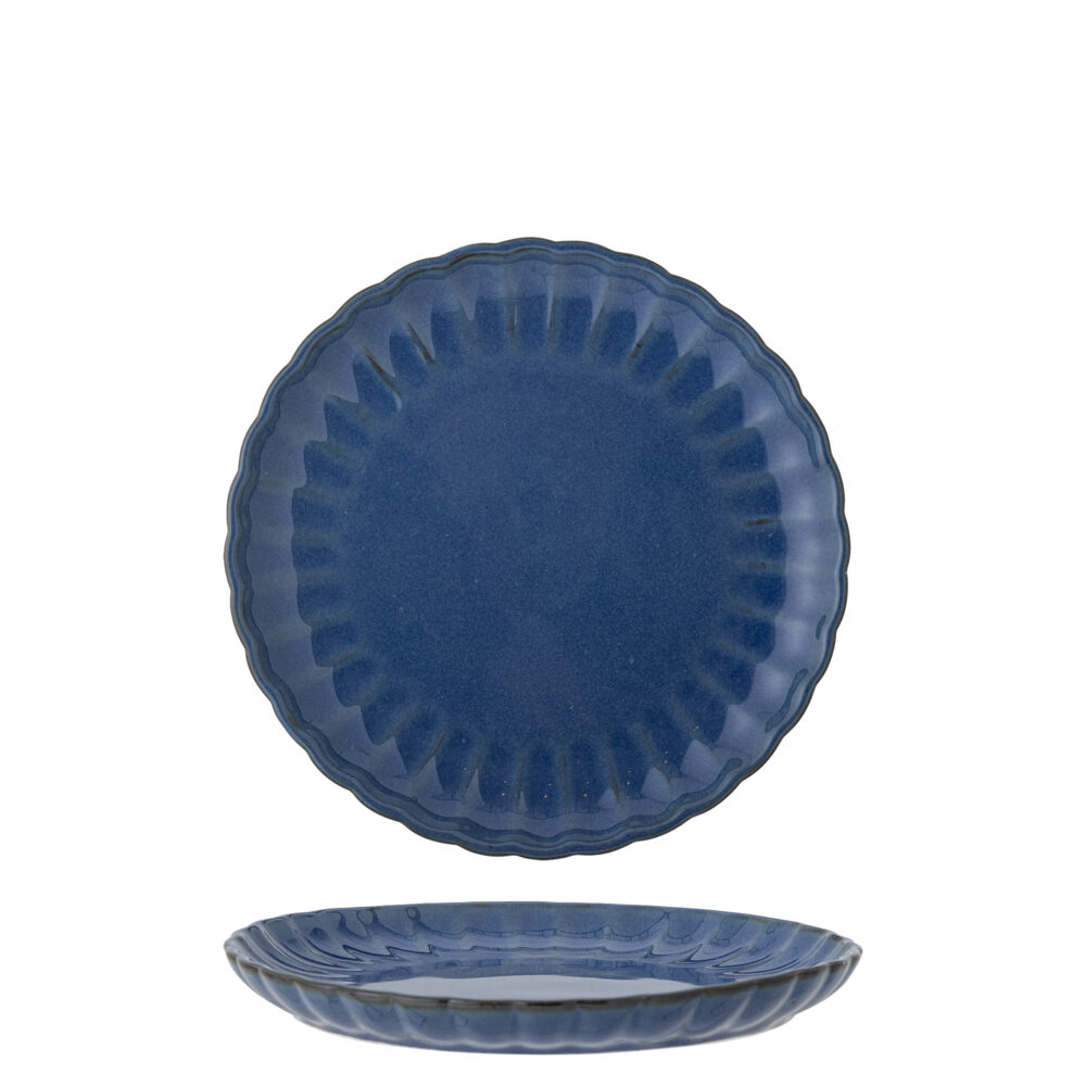 Latina Plate, Blue, Stoneware