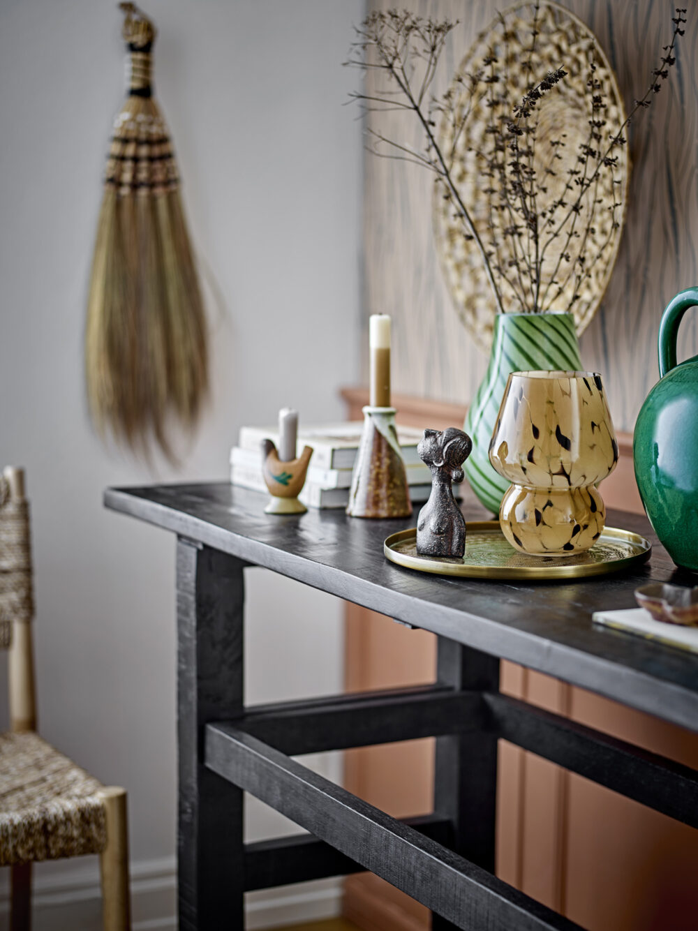 Riber Console Table, Black, Reclaimed Wood - Image 5