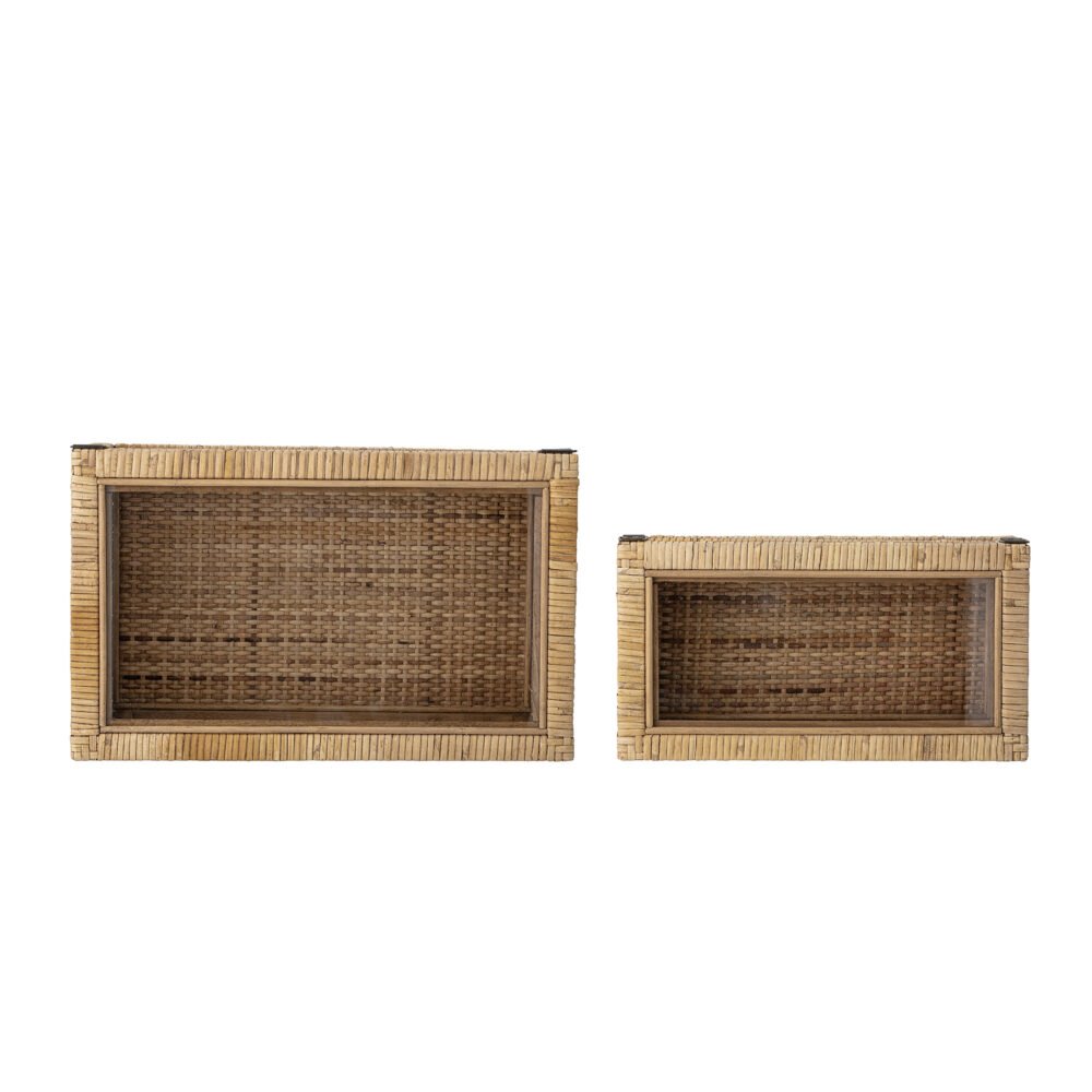 Lally Box w/Lid, Nature, Rattan - Image 4